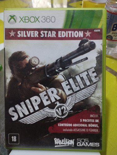 Sniper Elite V2 Xbox 360 Mídia Física Original Retro Xboxone