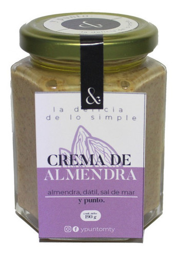 Crema De Almendra Con Dátiles 190 G