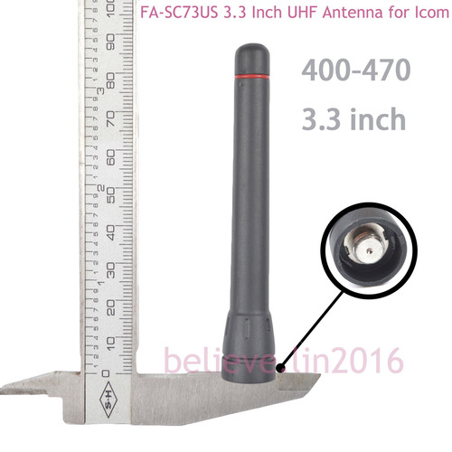 3.3 Pulgadas Fa-sc73us Antena Uhf Icom Ic-f4029 F4101 F4018 