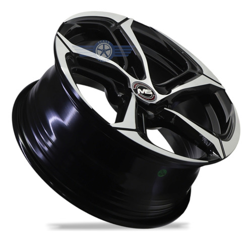 4 Rines 16 Deportivos 4-100 Beat Spark Sonic Aveo Vw Versa Machine Black