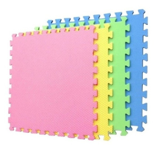 Pack 4 Goma Eva 60x60 Multicolor Grosor 1 Cm 