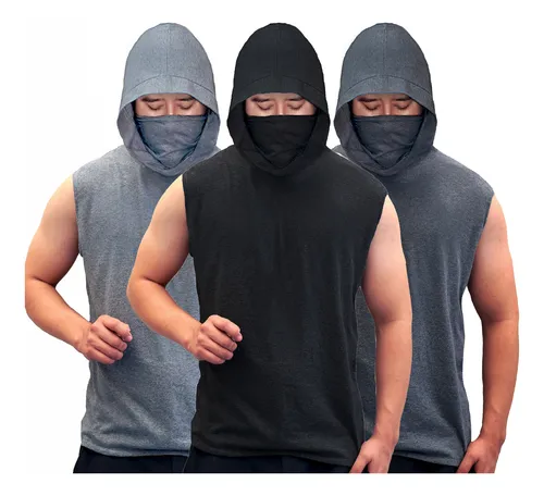 Playera sin manga con gorro sale