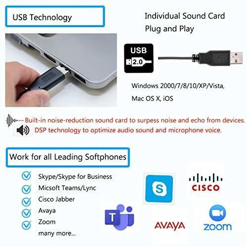 Headset Usb Con Micrófono Para Pc - Cancelación De Ruido -