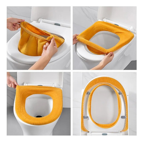 Pack X4 Funda Asiento Baño Wc Tapa Universal Calida Inodoro