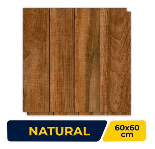 Piso Lume Villaggio 60x60cm Caixa 2,50m² Marrom
