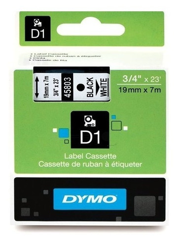 Cinta Para Etiquetadora Dymo D1 3/4in 19mm.