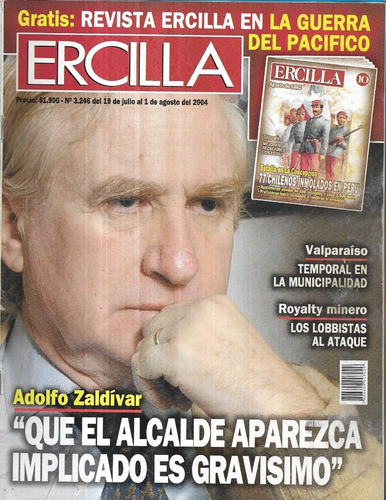 Revista Ercilla N° 3.246 / 19 Julio 1 Agosto 2004 / Zaldívar