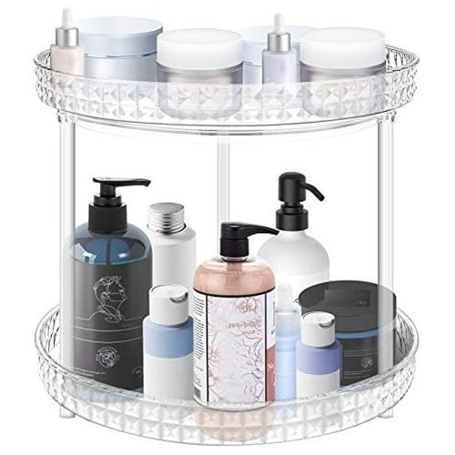 Splf Lazy Susan - Organizador De Baño De 2 Niveles, Mesa Gir