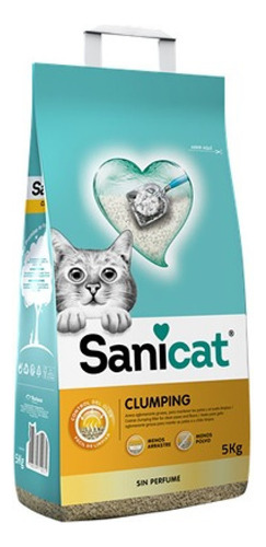 Arena Aglomerante Para Gatos Sanicat Clumpling X 5 Kg