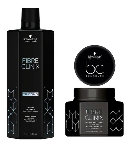 Kit Fibre Clinix Shampoo Mascara Cabellos Finos Schwarzkopf