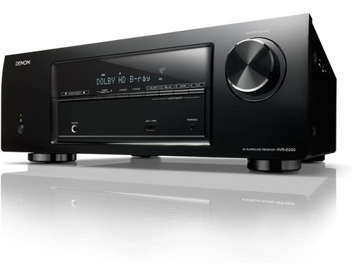 Imagen 6 de 10 de Denon Avr-e200 D 5.1 Canales 3d Pass Through Teatro En Casa