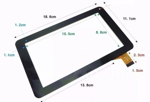 Touch Screen Vidrio Tactil Tablet  9 C/cinta Bifaz 3m X Once