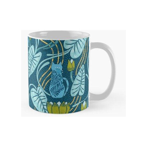 Taza Art Nouveau Gatitos. Calidad Premium