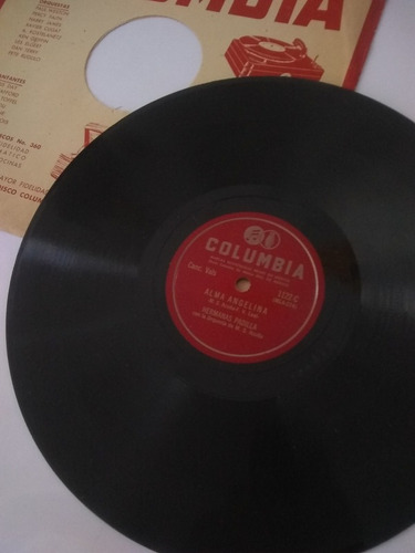 Hermanas Padilla 78 Rpm Columbia Disco Para Fonógrafo