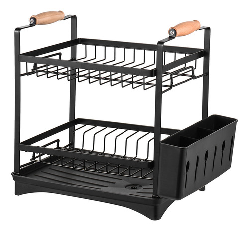 Juego De Escurridores De Platos De 3 Niveles Con Rejilla Par