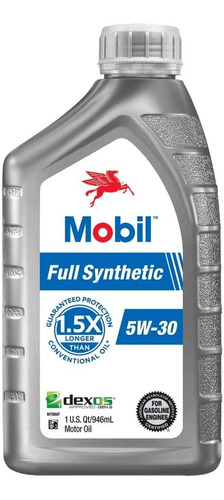 Aceite Mobil 5w30 Full Super Sintetico 100% .946 Litros 