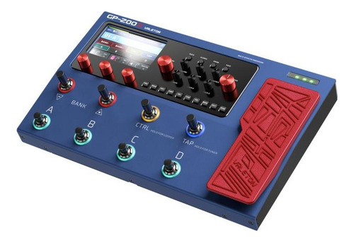 Pedalera Multiefectos Valeton Gp 200x Color Azul Marino