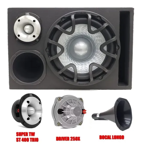 Caixa Trio Bravox Uxp 12'' St400 D250x Jbl Taramps Ds 800x4