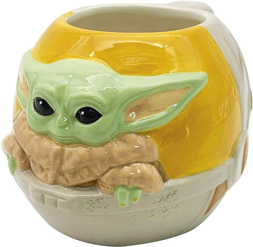 Taza Disney Baby Yoda Amarillo