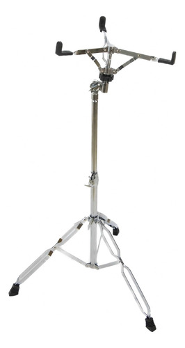 Tarola Lm Drums Dc-20, Con Atril Baquetas Y Platillos Casco Plateado
