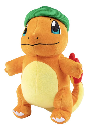 Pokémon - Juguete De Peluche Charmander Navideño De 8 Pulgad