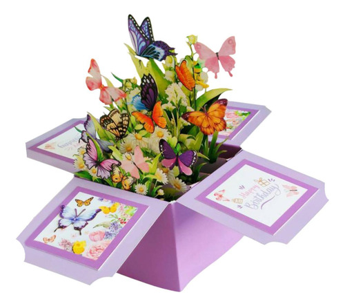 Bouquet De Flores De , Tarjeta De Felicitación, Violeta