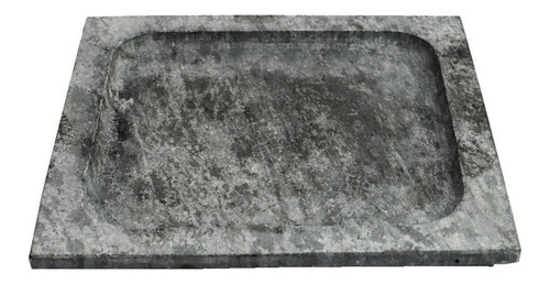 Prato Quadrado Raso Servir Porção Em Pedra Sabão P 20x20