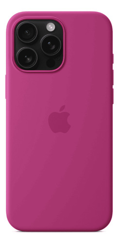 Case Silicone Magsafe Capa iPhone 16 Pro Fúcsia