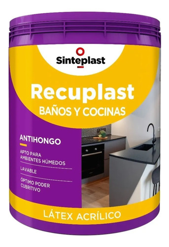 Recuplast Baños Y Cocinas Antihongo 1l Sinteplast