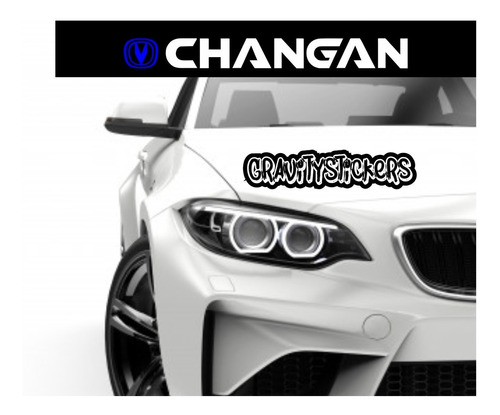 Vinilo Changan Franja Calcomanía Sticker Parabrisas Auto Sol