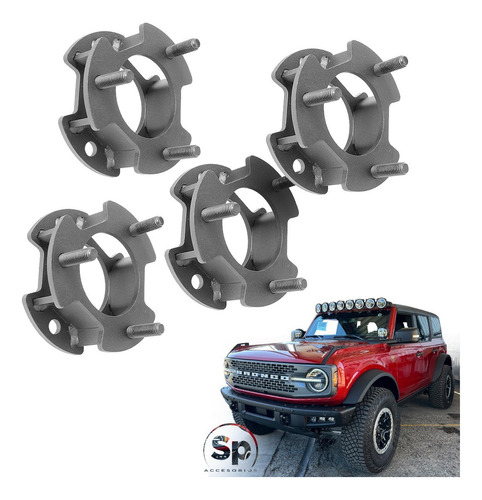 Kit De Nivelacion Del/tras2 PuLG Ford Bronco 2020-2024 2p/4p