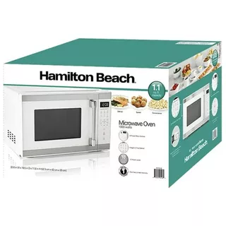 Horno De Microondas Hamilton Beach 1.1 Ft 1000 Watts De Lujo