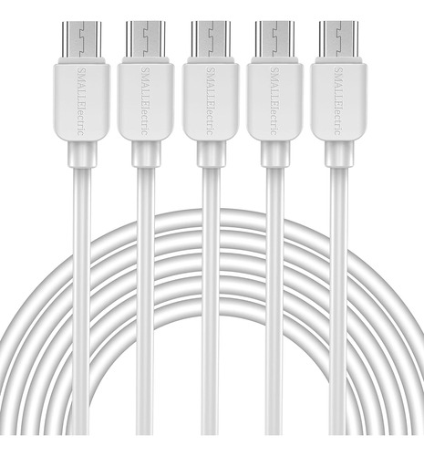 Cable Smallelectric Micro Usb (5 Paquetes, 6 Pies) Cargador