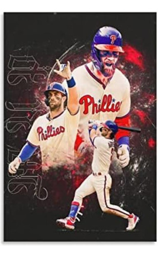 Póster De Gagalu Bryce Harper 1 Lienzo Impreso En Lienzo Par