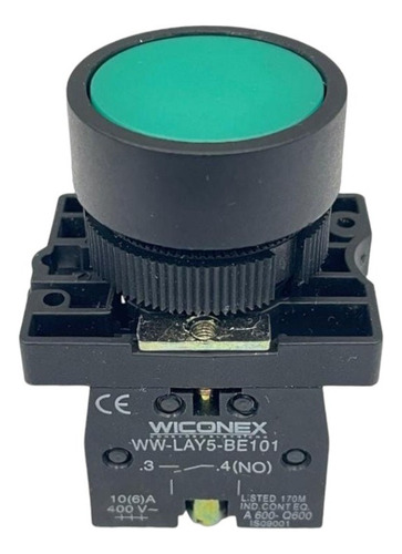 Botão De Comando Sem Retenção 22mm 1na Verde Lay5-ea31