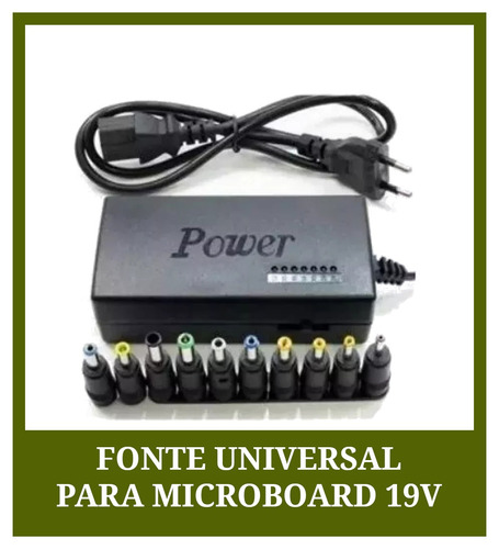 Fonte Carregador Notebook Microboard U342 19v 3,42 Universal