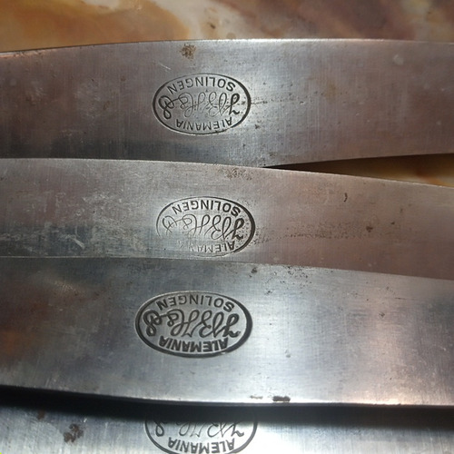 Cuchillo Solingen Acero Al Carbon Antiguo Mantequero Paleta (Usado)