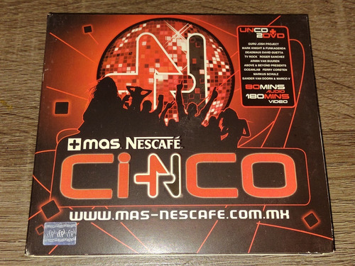 +mas Nescafé Cinco, 1cd+2dvd, Universal Music 2007 (Usado)