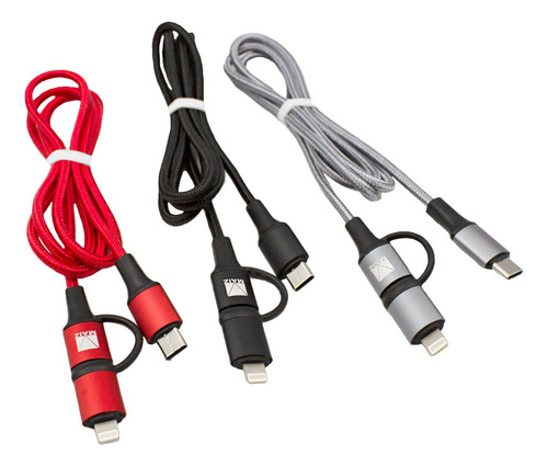 Cable Tipo C A Tipo C Con Adaptador Para Ip Varios Colores