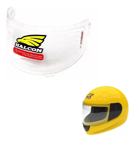 Visor Casco Halcon H5 Kids Ruta 3 Motos