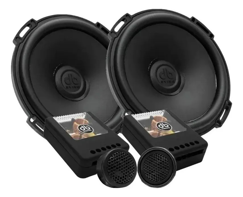 Set De Medios Db Drive Pts65c 6.5 PuLG 325w Máx 2 Ohms Negro