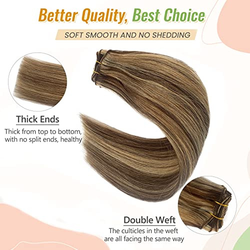 Coser En Extensiones Caramelo Pelo Humano Rubia Vkk8f