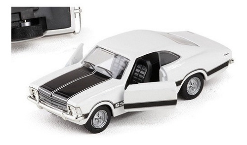 Miniatura Chevrolet Opala Ss 1975 Branco Metal Escala 1:43