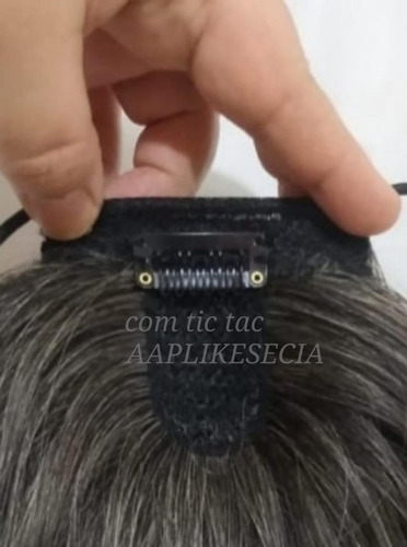 Mini Rabo De Cavalo Curto Loiro Claro Cabelo Humano Tic-tac