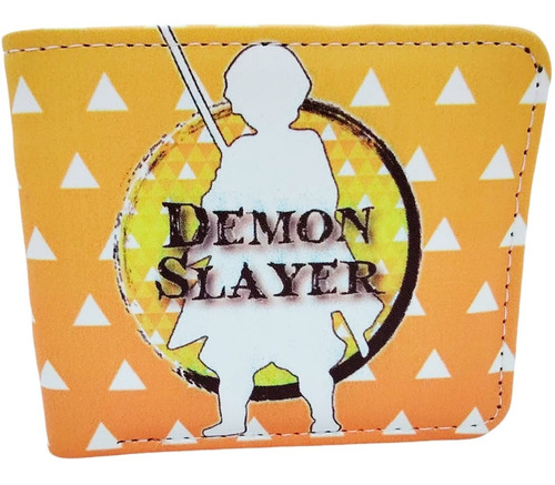 Cartera Demon Slayer - Zenitsu - Anime - Amarillo Silueta