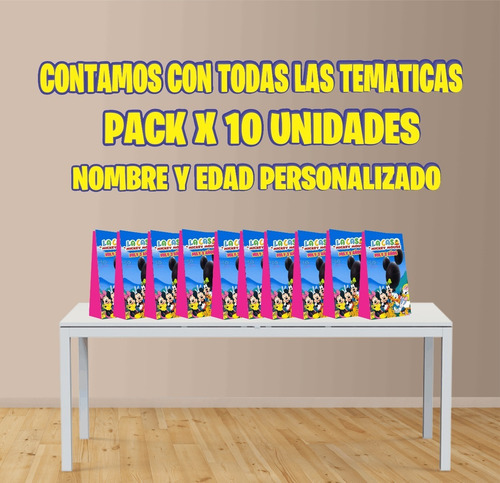 Bolsas La Casa De Mickey Mouse Para Sorpresitas Pack X10