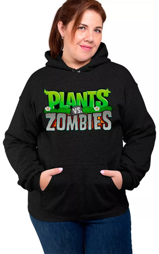 Buzo Canguro Plantas Vs Zombies Unisex