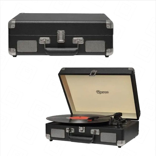Kit Perfeito Mini System Ss002 E Vitrola Raveo Sonetto Cor Preto Potência Rms 330 W