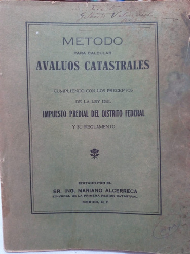 Método Para Calcular Avalúos Catastrales D. F. (03b3)