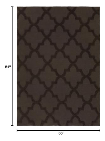 Alfombra De Área Enrejada 1,52 M X 2,13 M Mocha